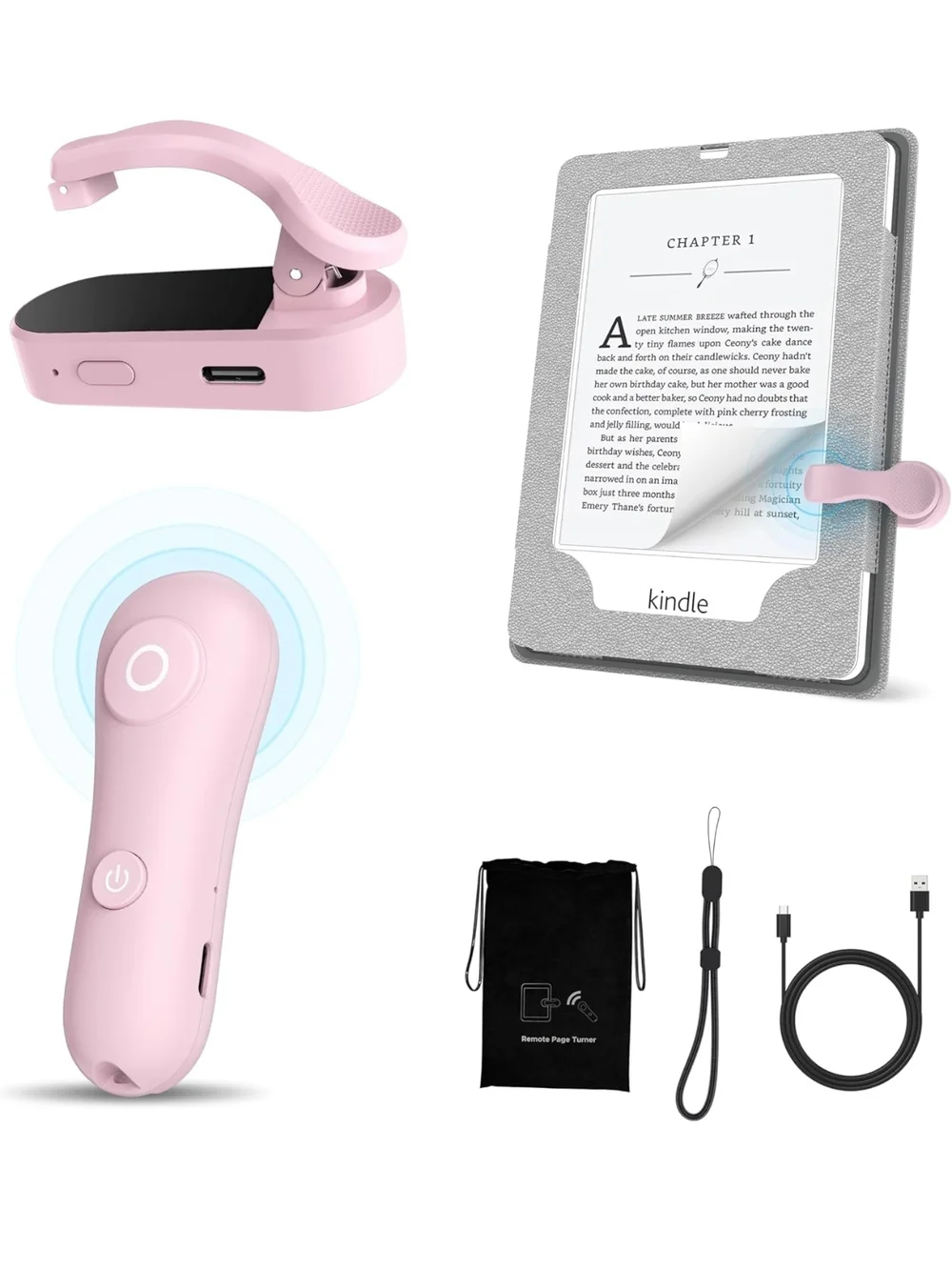 Remote Control Page Turner For Kindle Paperwhite Oasis Kobo eReaders (46)